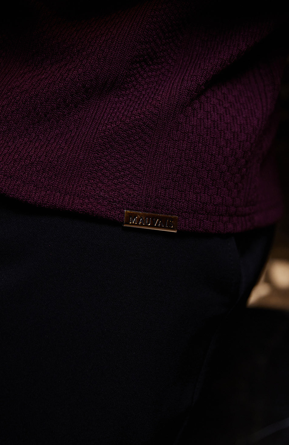 Cedro Slim Tee in Burgundy