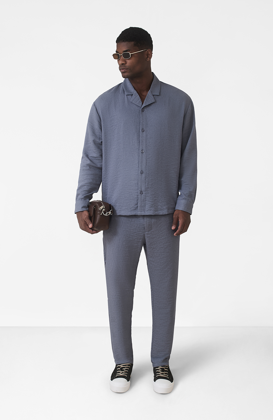 Fiorano Relaxed Fit Pants in Storm