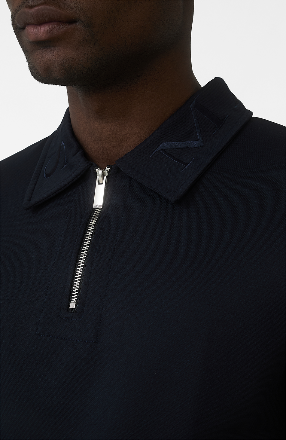 Signature Embroidery Logo Polo in Navy