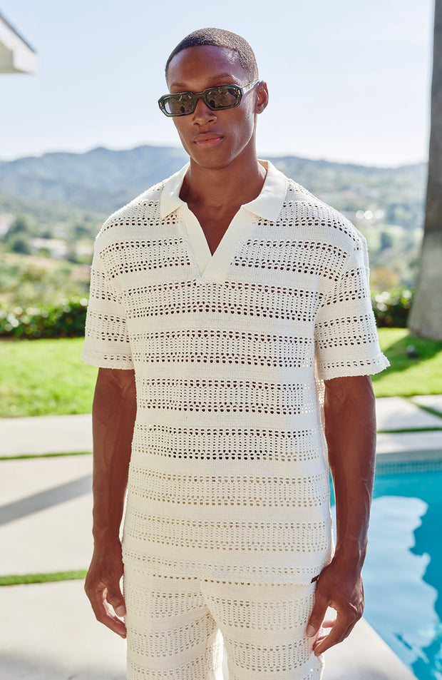 Romano Boxy Polo in White