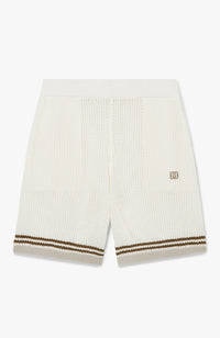 Malibu Cotton Crochet Shorts in White