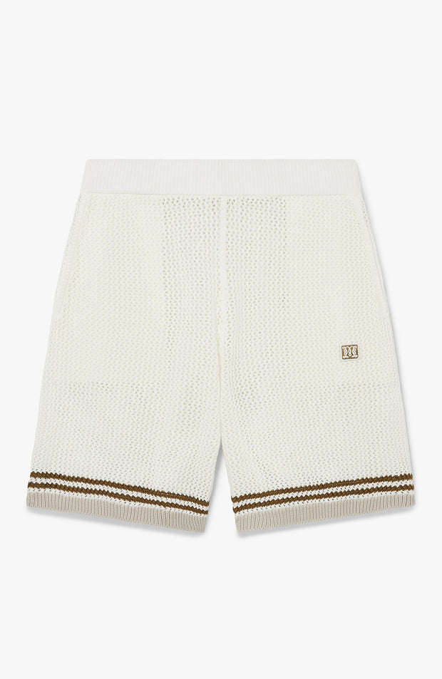 Malibu Cotton Crochet Shorts in White